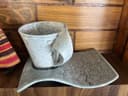 Blue crackle mug
