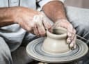 Potter at the wheel